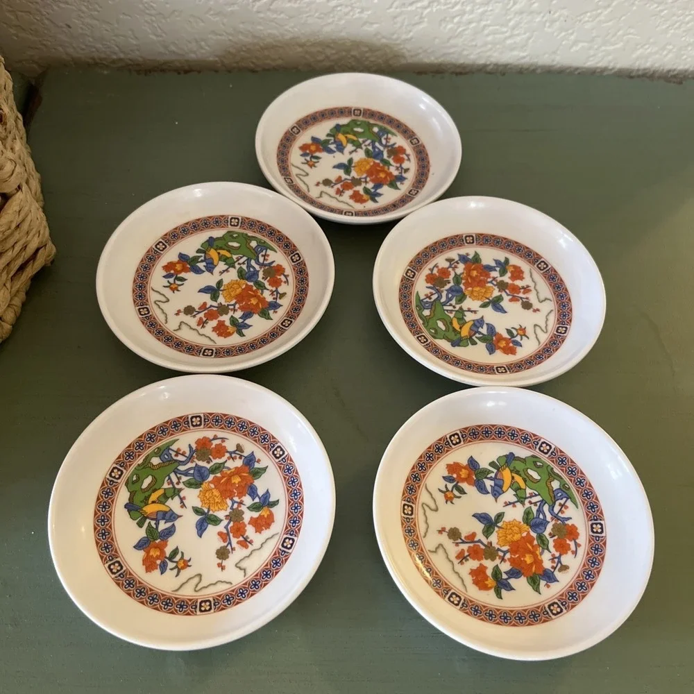 Tai-Hong‎ Melamine Ware  Sushi Dipping/Soy Sauce Condiment Bowl Set of 5